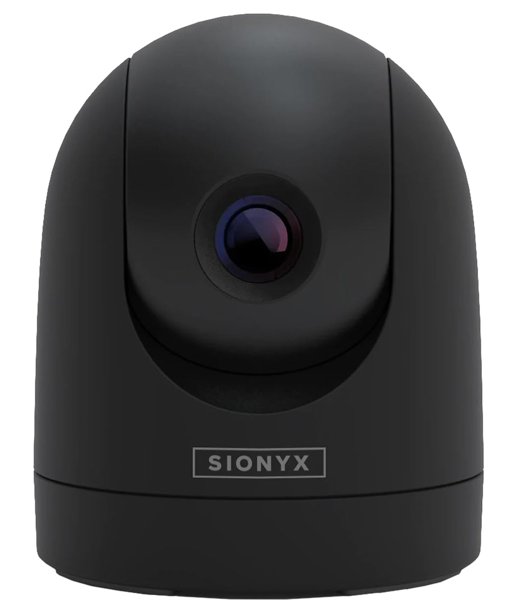 SiOnyx Nightwave camera on mount provides stable night surveillance for safer nighttime boating.