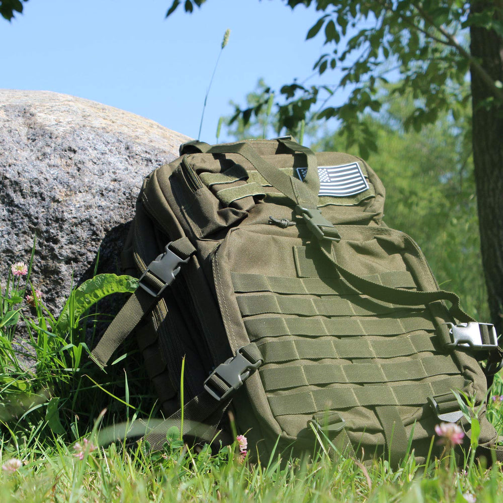 Sirius Survival Bug Out Bag multiple pockets enable quick access to essentials.