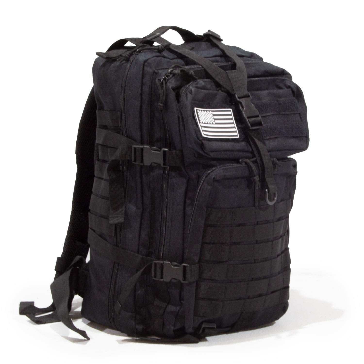 Sirius Survival Bug Out Bag 50L side view highlights load stability and weather resistance.