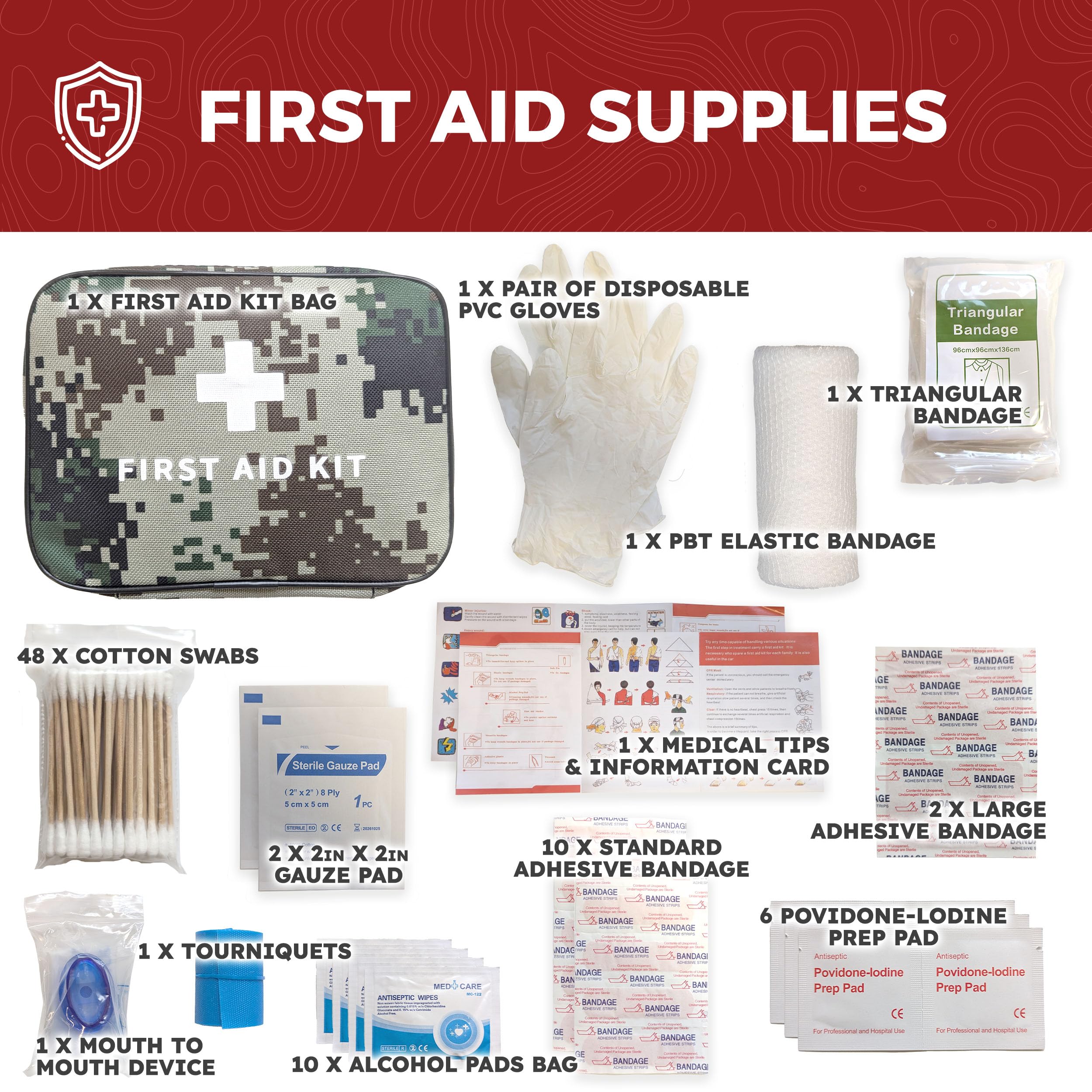 Sirius Survival grab-and-go guide included for kit customization