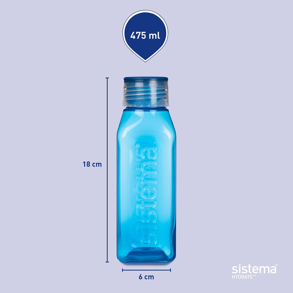 Sistema BPA Free Stackable Square Bottle Fridge and Freezer Safe for versatile storage