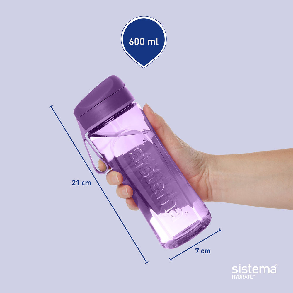 Sistema Swift bottle in ocean blue and mist purple colors for active families.