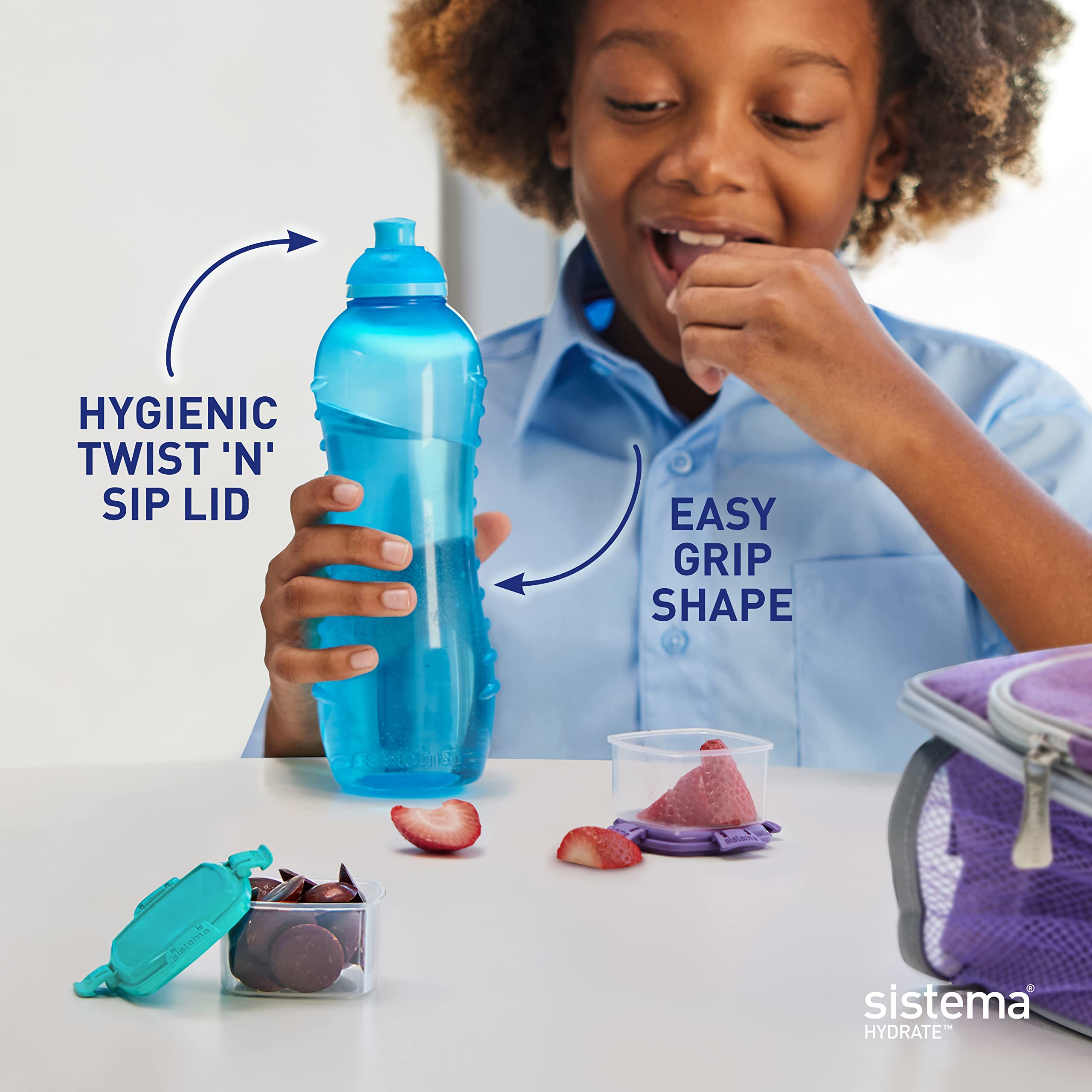 Sistema Twist n Sip bottle top rack dishwasher safe for easy cleaning