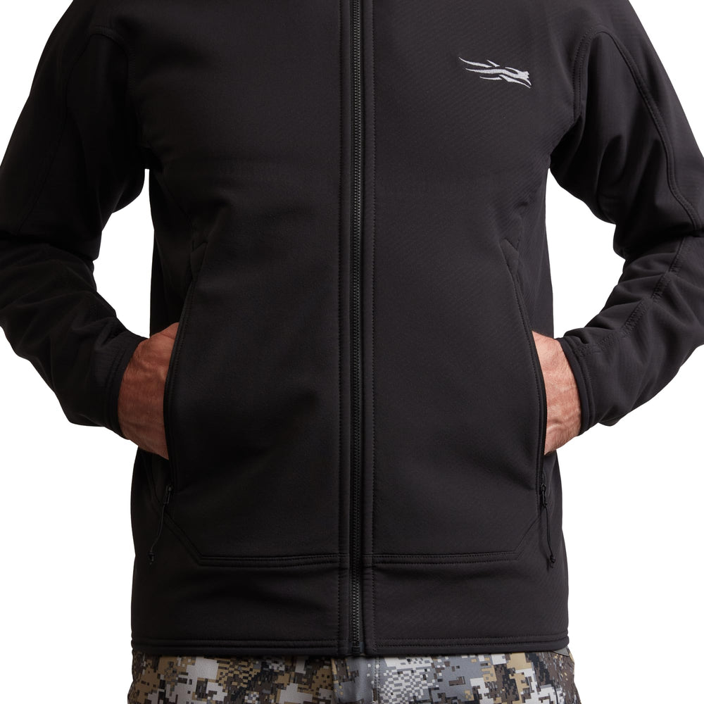 SITKA Alpha Fleece Hooded Jacket proves breathable mid-layer for hunting and hiking.