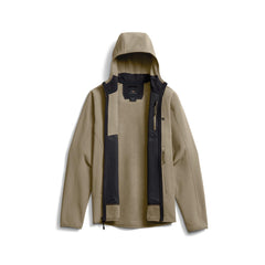 SITKA Alpha Fleece Hooded Jacket seamless shoulder detail reducing pack chafing