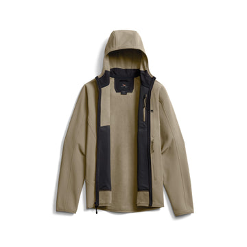 SITKA Alpha Fleece Hooded Jacket seamless shoulder detail reducing pack chafing