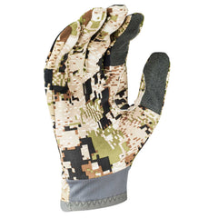 SITKA Ascent Glove Subalpine palm detail highlights quick-dry Ax Suede palm.