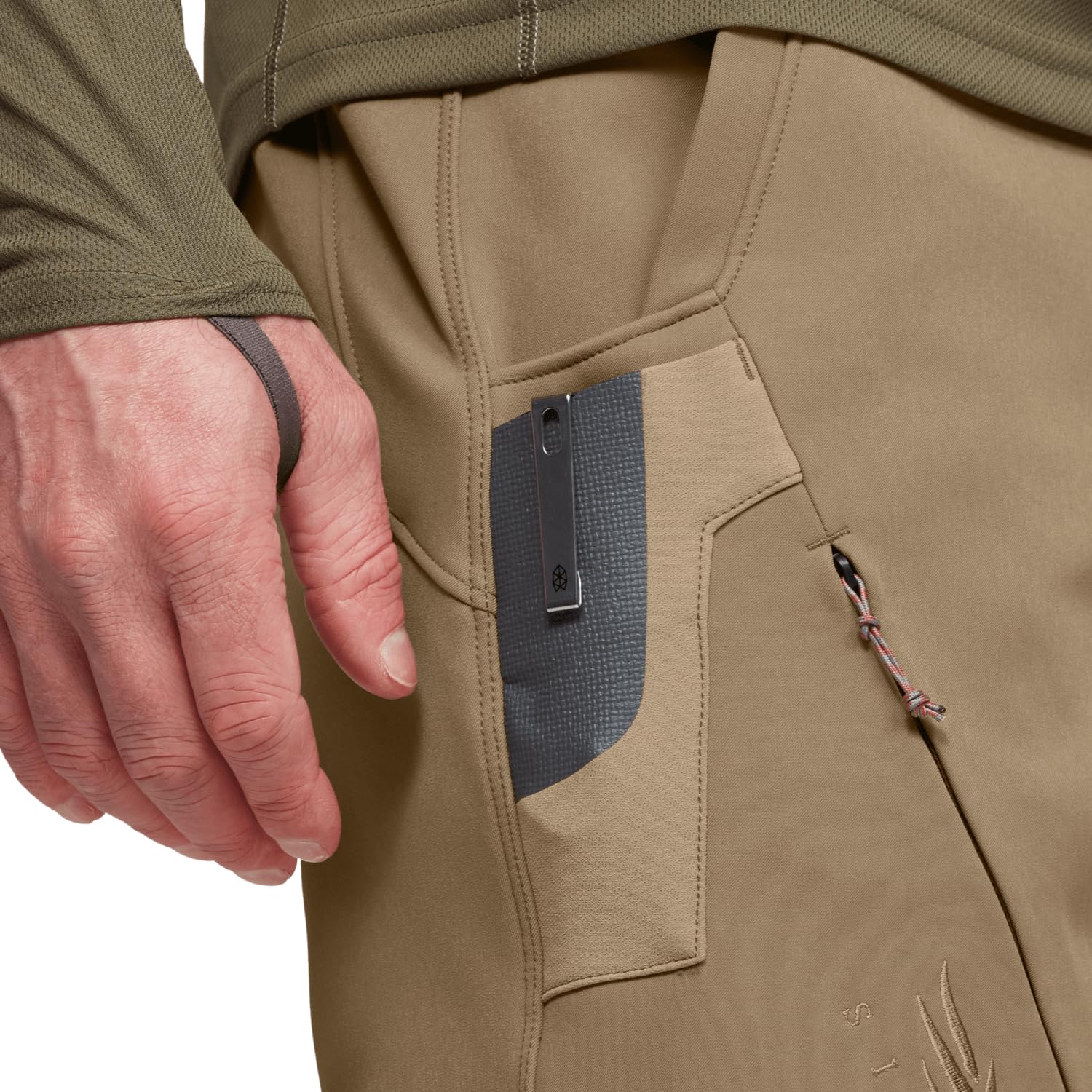 SITKA Dakota Pant packable-stowage view highlights portable warmth for hunts.