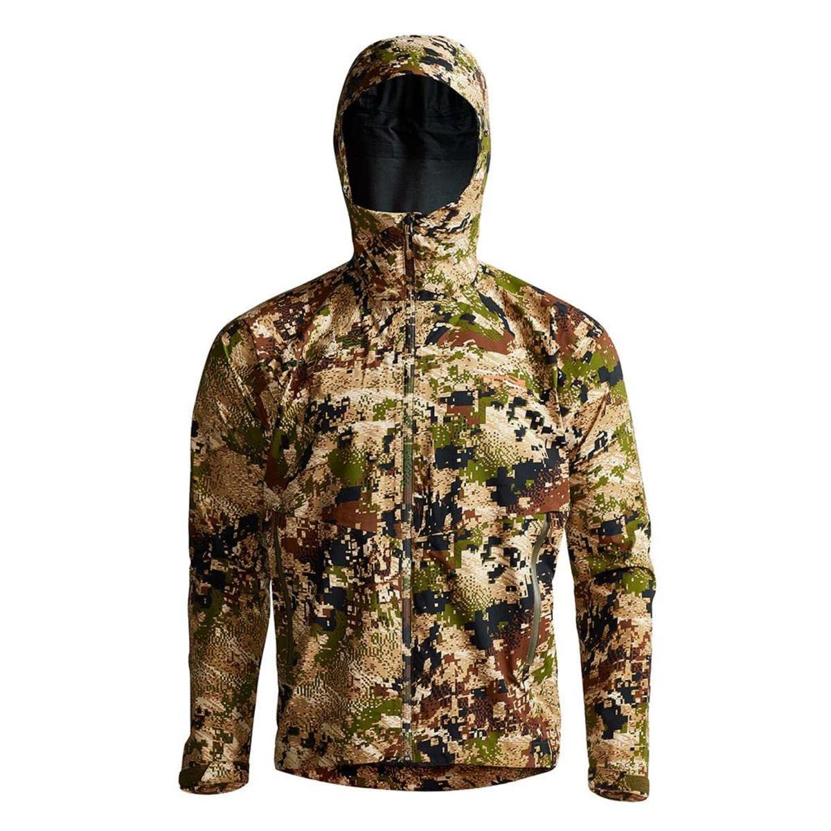 SITKA Dew Point jacket adjustable hem and cuffs for layering comfort.