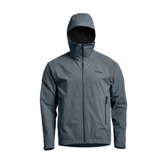 SITKA Dew Point jacket hood deploy demonstrates weather-ready protection during sudden weather changes
