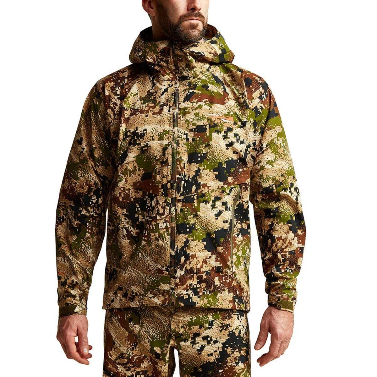 SITKA Dew Point jacket micro-taped seams reduce weight.