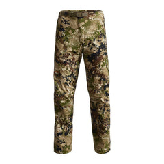 SITKA Dew Point pant front view demonstrates unrestricted movement in rugged terrain.