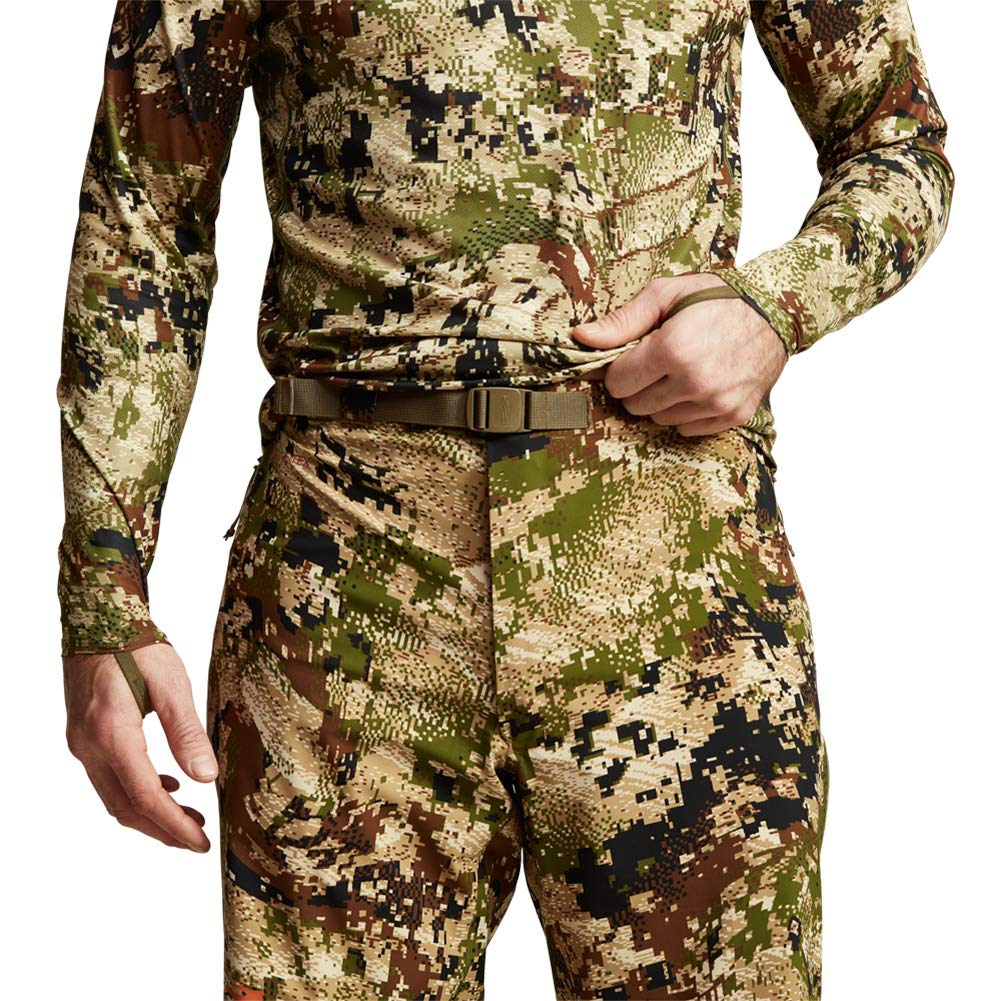 SITKA Dew Point pant with GORE C-KNIT backer offers quiet, comfortable movement.