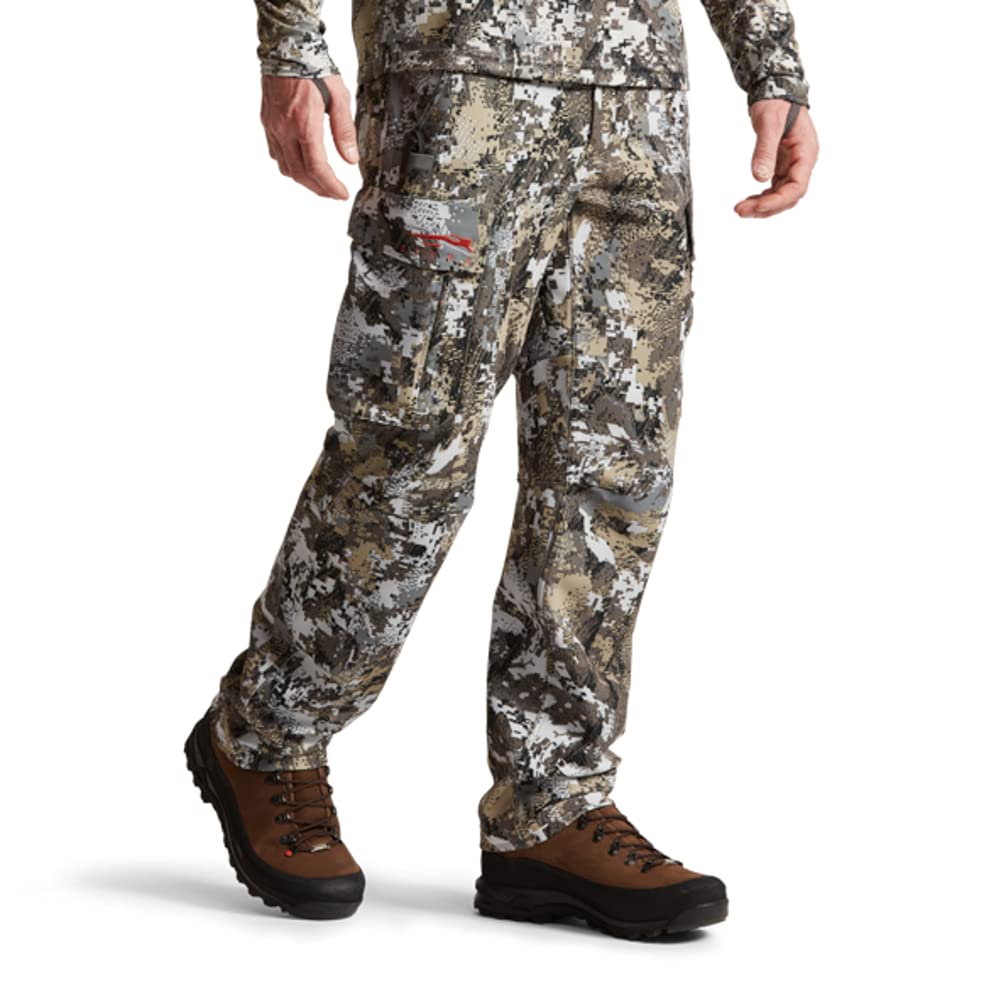 SITKA Equinox Pant gusset-crotch enables enhanced mobility during climbs and transitions.