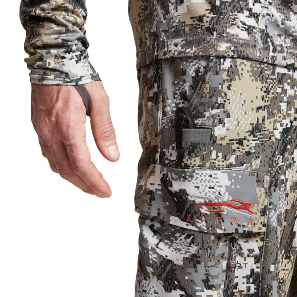 SITKA Equinox Pant inside-leg-bow-pocket for hands-free bow resting between sightings.
