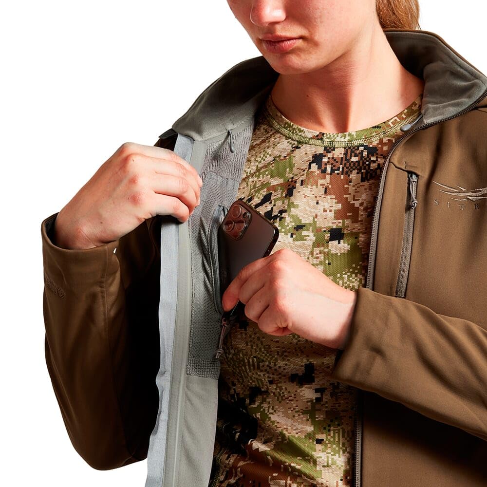 SITKA Jetstream Jacket in action-hunt scene highlights wind and rain resistance.
