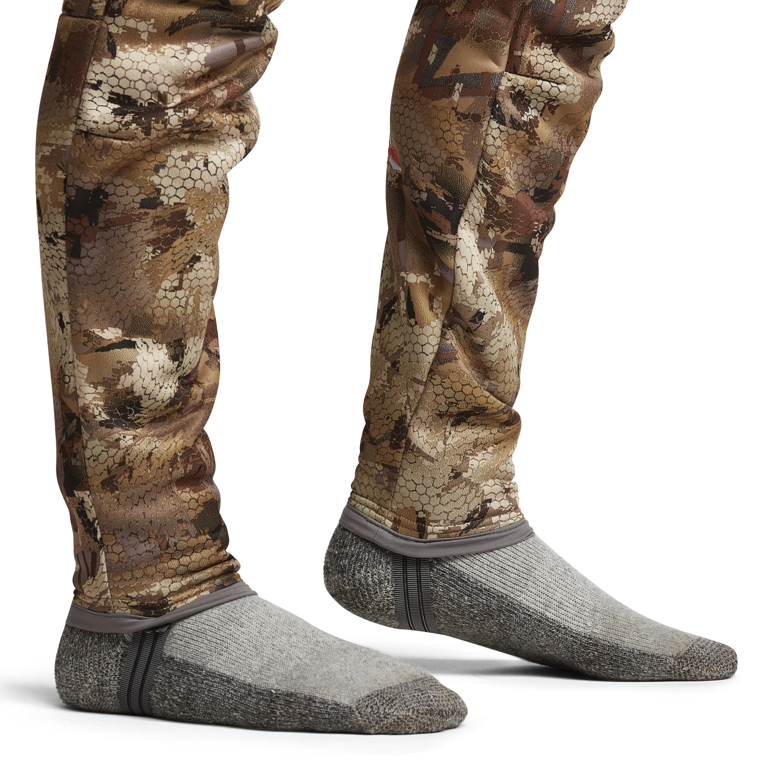 SITKA Gradient Pant layering under waders demonstrates warmth without bulk.