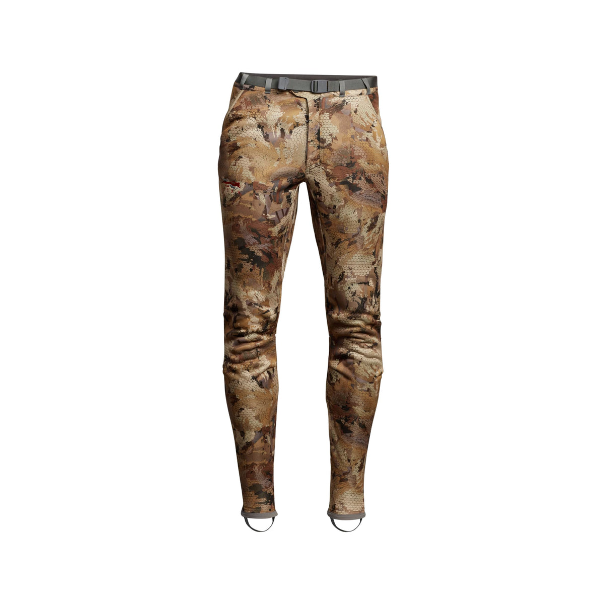 SITKA Gradient Pant front view highlights warm loft and flexible movement for cold-water hunts.