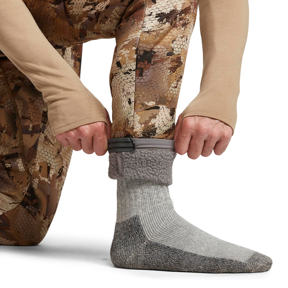SITKA Gradient Pant Optifade Waterfowl during deep-water wading highlights moisture management.