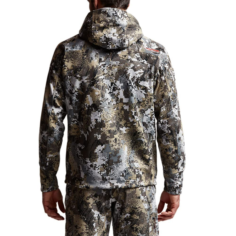 SITKA Jetstream DWR-treated fabric resists light rain and snow spray.