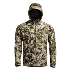 SITKA Jetstream Jacket front view in Subalpine windproof outer layer for cold hunts