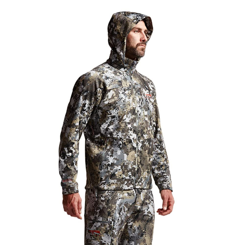 SITKA Jetstream pit zips vent for rapid cooling during strenuous climbs.