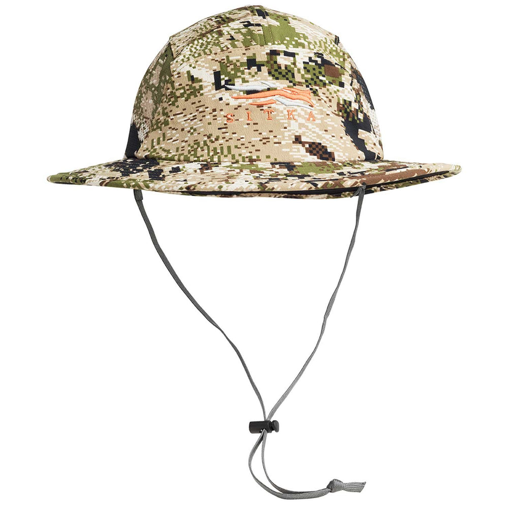 Sitka Sun Hat Optifade Subalpine with breathable side panels and glare-reducing underbrim.