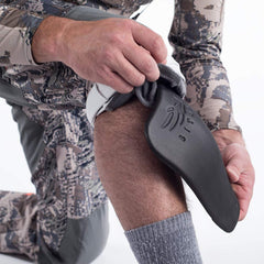 SITKA Timberline Pant removable knee pads provide shield during talus scrambling and field work.