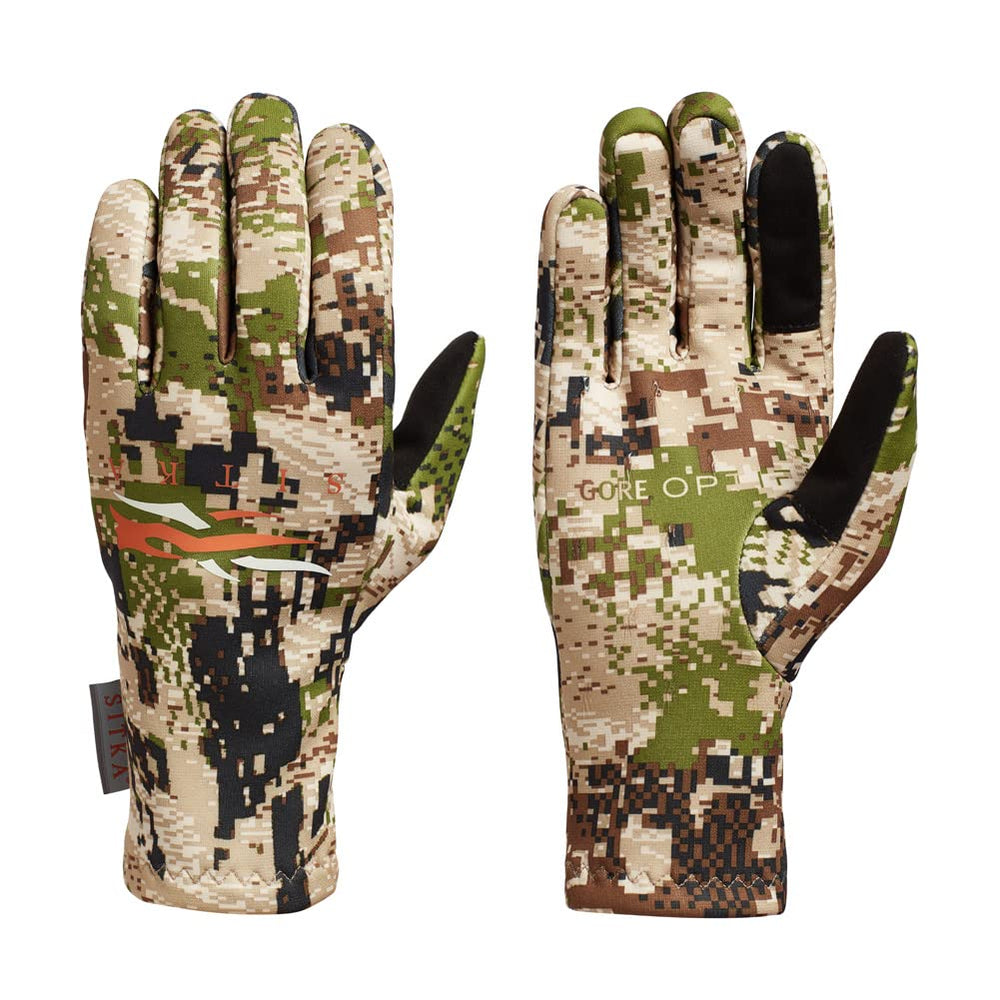 SITKA Traverse Gloves Subalpine side view showing lightweight dexterity for quick movements.