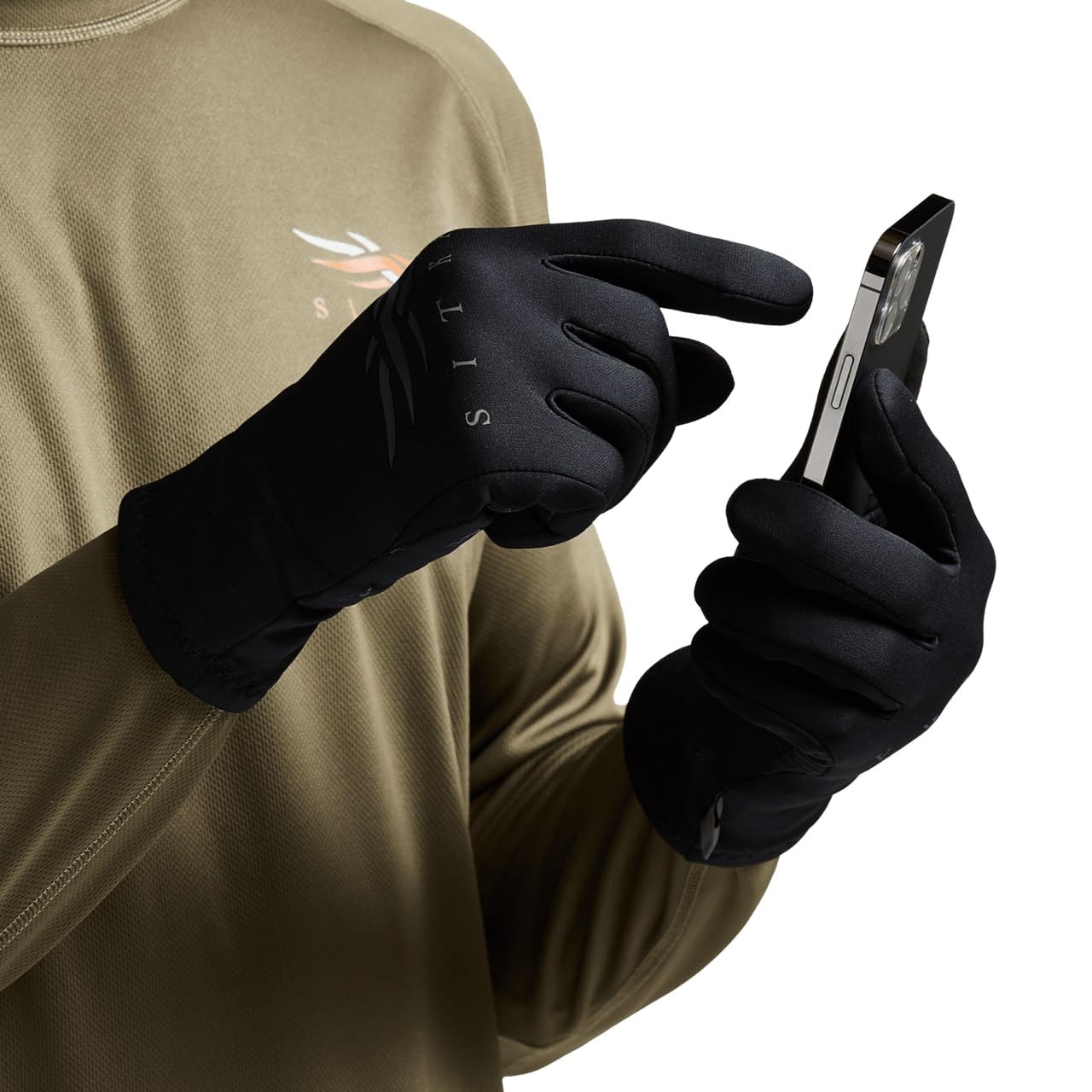 SITKA Traverse glove touchscreen-friendly fingertips enable quick GPS checks in the field