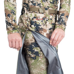 Sitka women's Cloudburst Pant Subalpine back view for layering and movement