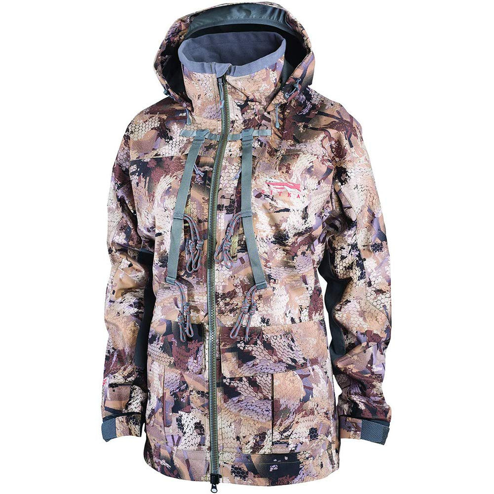 SITKA Hudson jacket front view demonstrates waterproof protection for wet field days.