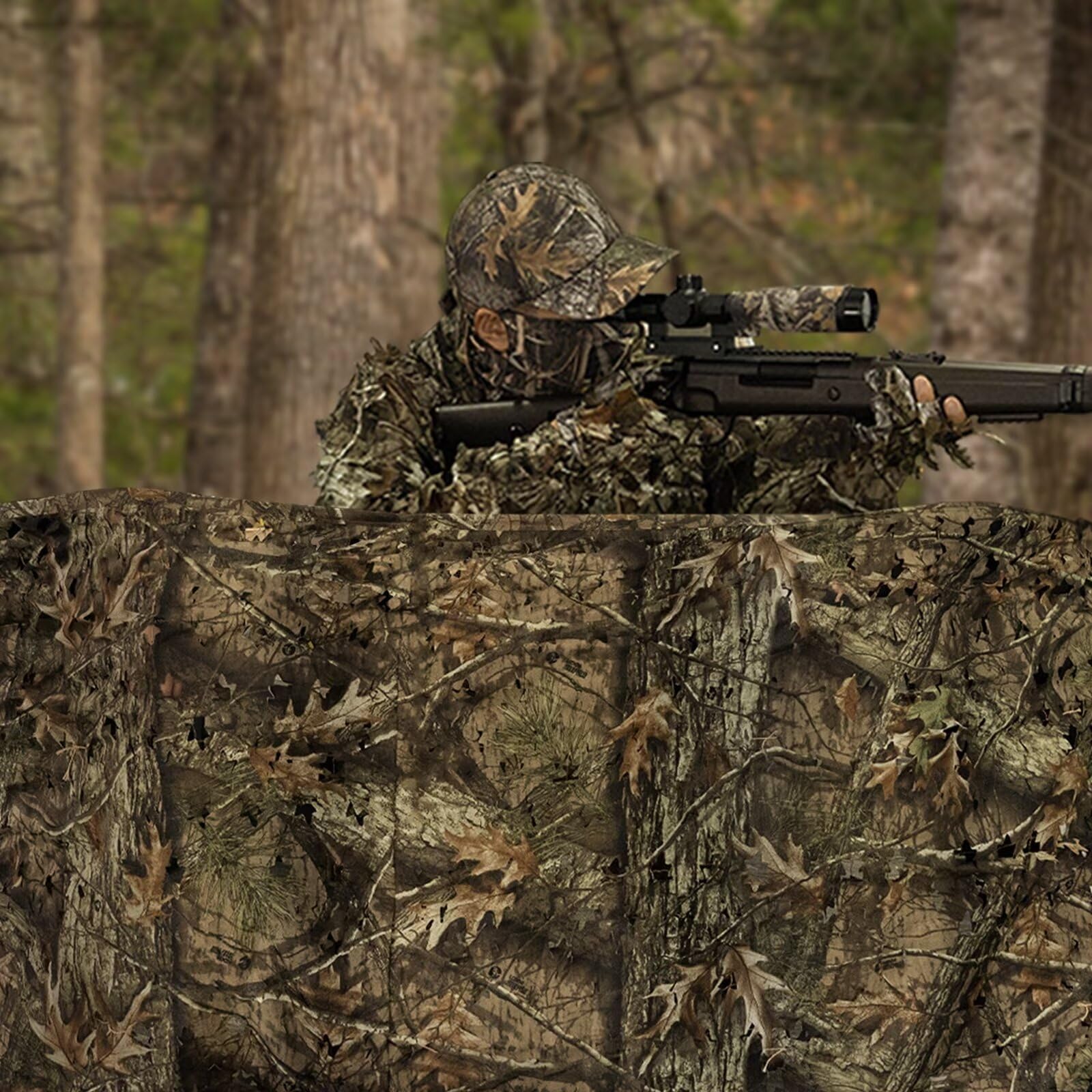 Sitong Bulk Roll Camo Netting black camouflage suited for stealth training and events