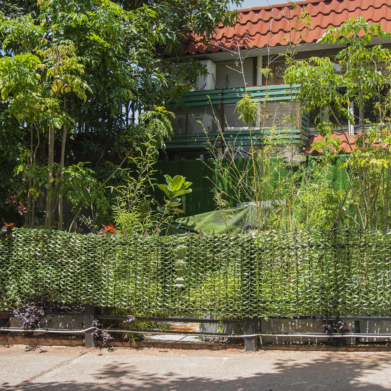 Sitong black camo netting offers discreet concealment for storage or decor.