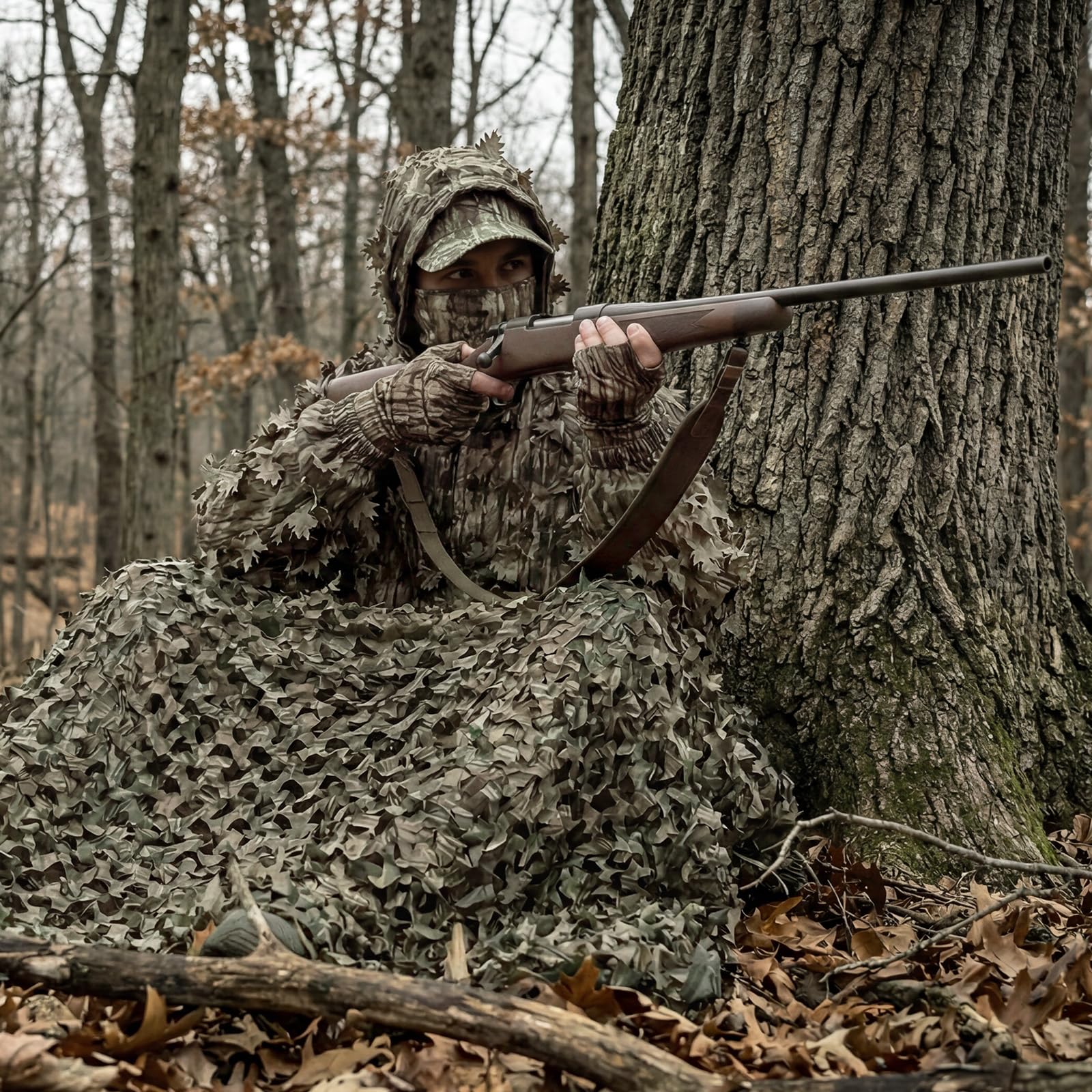 Sitong bulk roll camo netting reduces glare to maintain stealth.