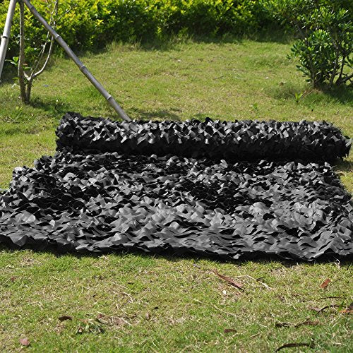 Sitong bulk roll camo netting used as sunshade and decorative outdoor backdrop.