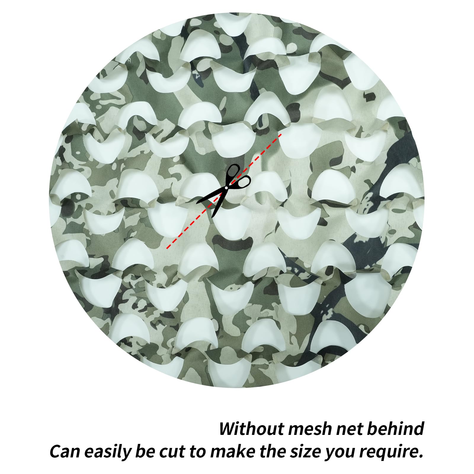 Sitong camo netting woodland pattern offers versatile concealment in forested areas.