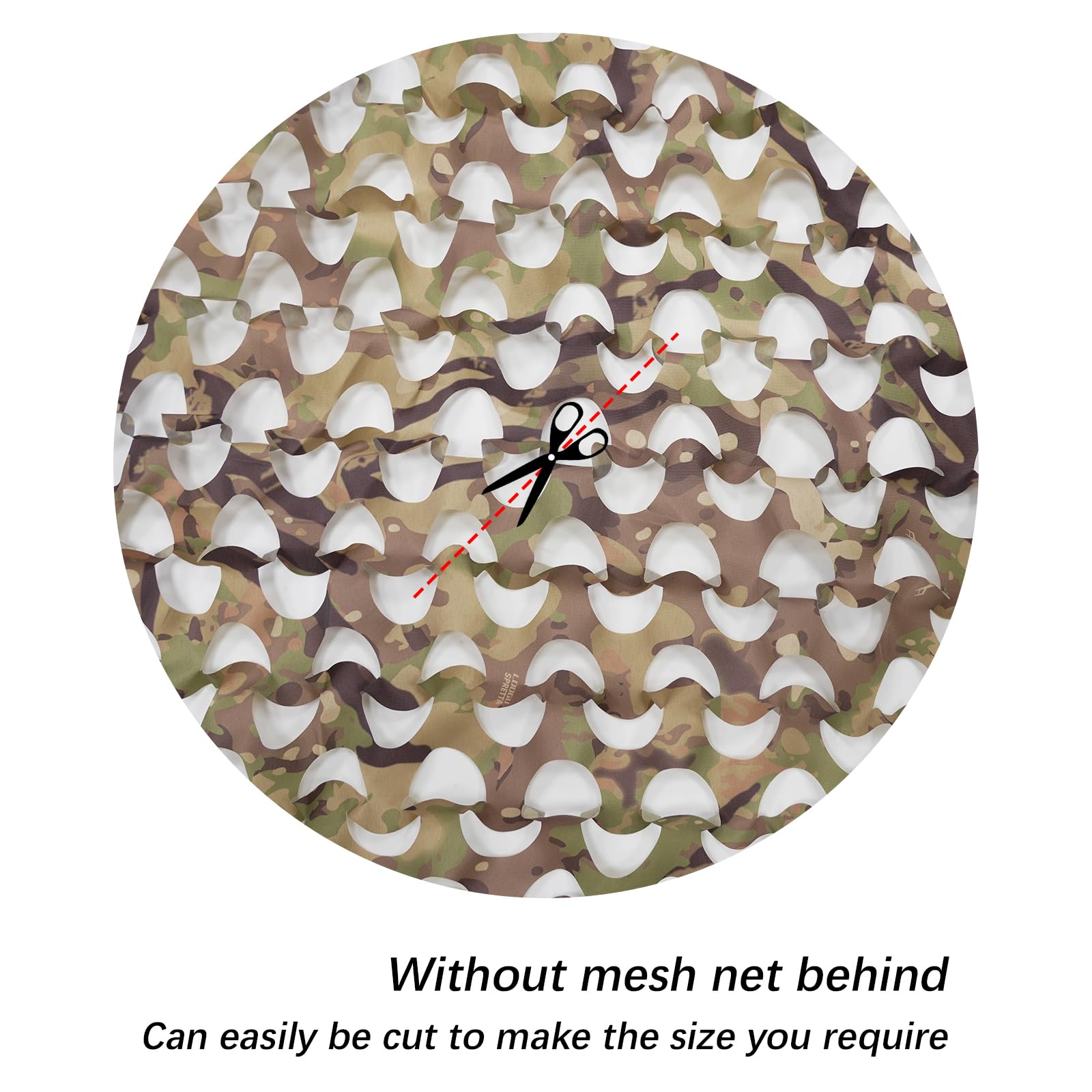 Sitong camo netting woodland pattern provides quiet camouflage for outdoor activities.