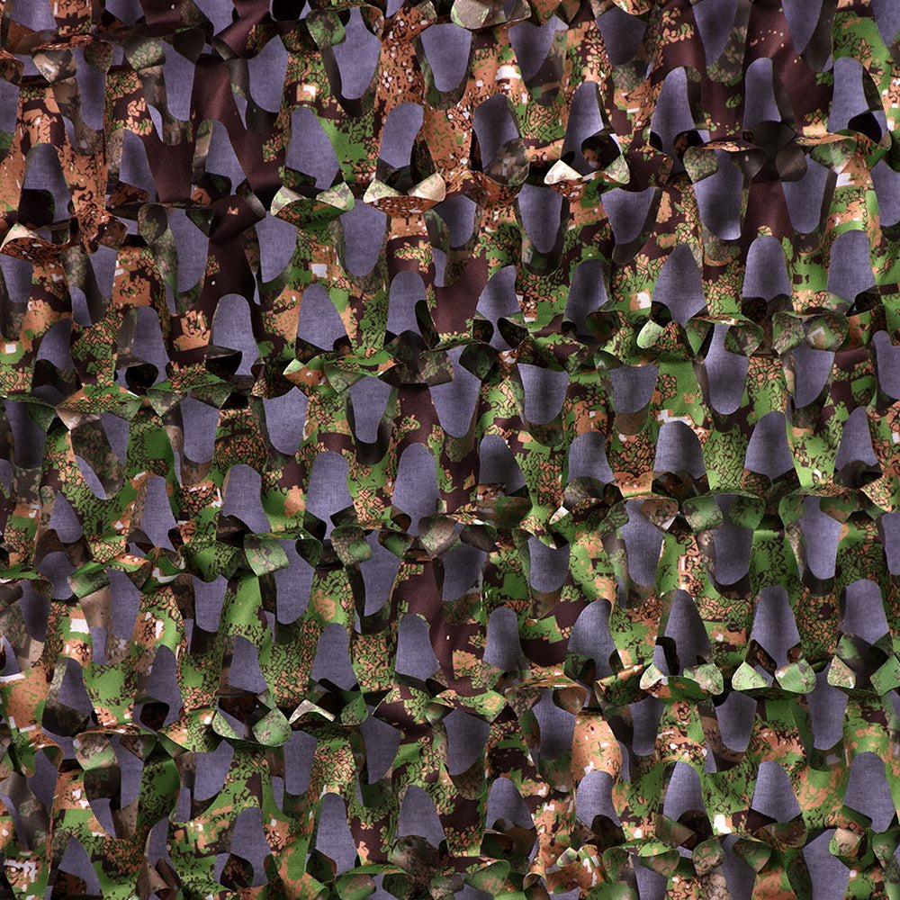 Sitong camo netting woodland roll blends with wooded backgrounds for field camouflage