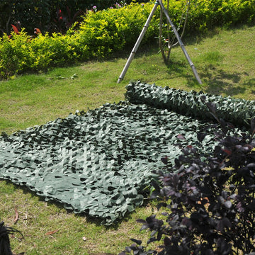 Sitong camo netting 3D leaf foliage close-up showing realistic texture.