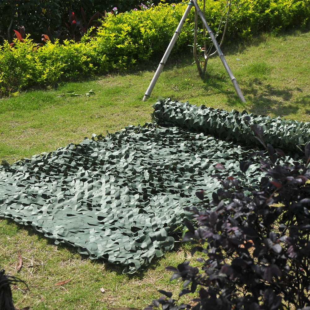 Sitong camo netting 3D leaf foliage close-up showing realistic texture.