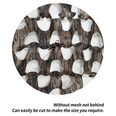 Sitong camo netting cuttable and joinable for custom-sized setups.