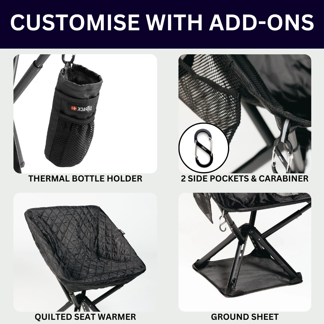 Sitpack Campster2 for car camping delivers quick setup near campfires.