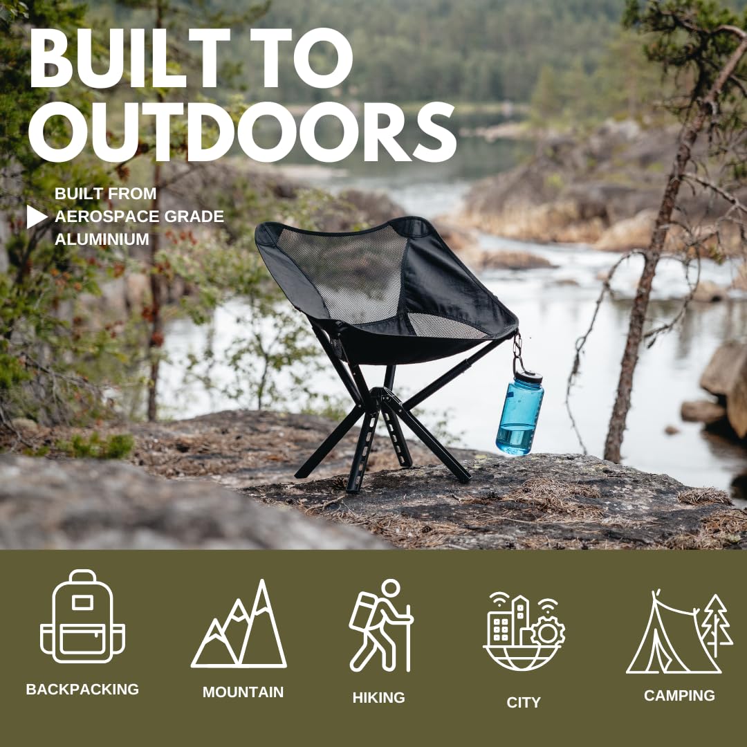 Sitpack Campster2 chair bag with adjustable strap for on-the-go carrying.