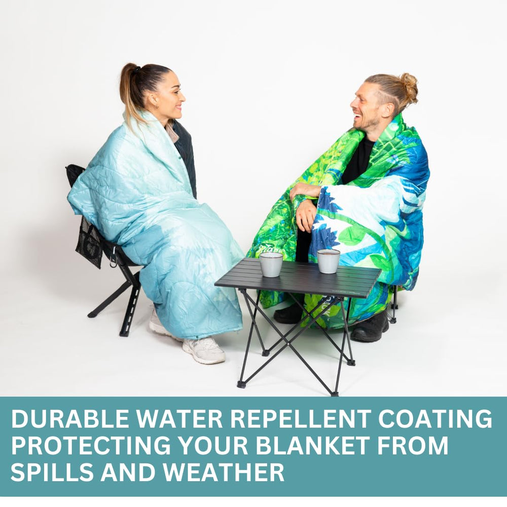 Sitpack Thermal Blanket durable fabric withstands rugged outdoor use.