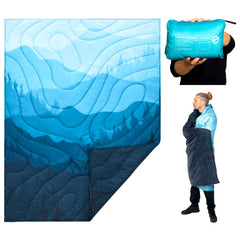 Sitpack Thermal Blanket packable for travel, keeps you warm without bulk.