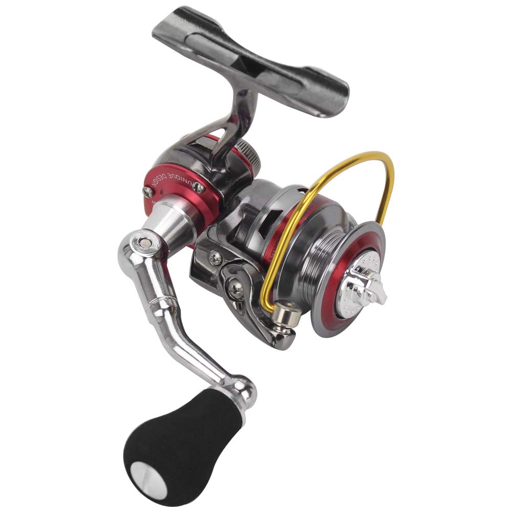 SIUKE Spinning Reel Mini with compact design enhances portability on ice fishing trips.