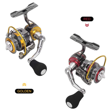 SIUKE Spinning Reel Mini is ice fishing ready for quick setups.