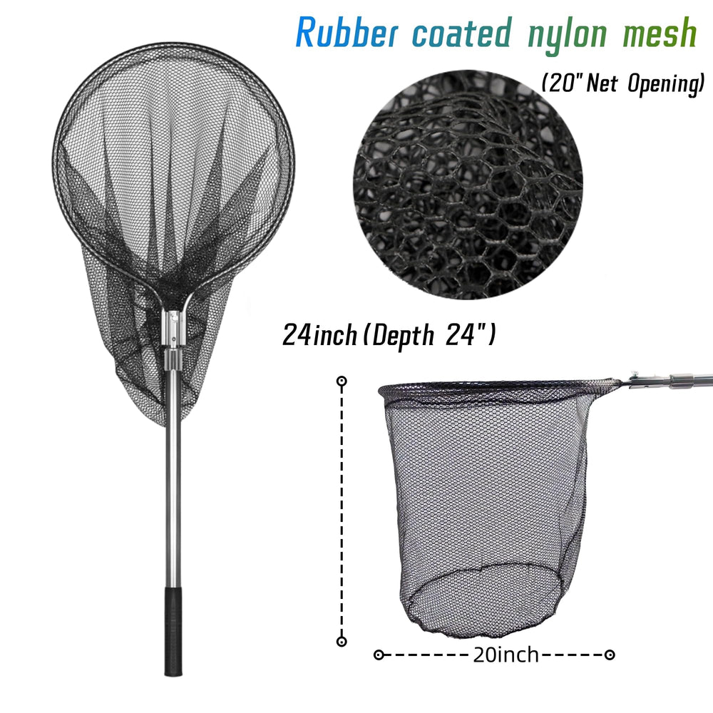 Aluminum frame with non-slip grip on SIWRDTG landing net