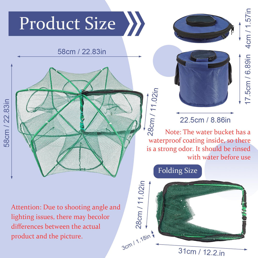 Six-sided 360-degree minnow trap design